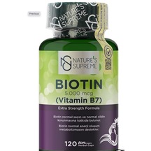 Nature's Supreme Biotin 5000 Mcg 120 Kapsül