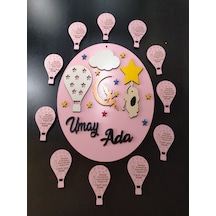 Çoçuk Odası Kapı Süsü Kişiye Özel Ve 10 Adet Magnet