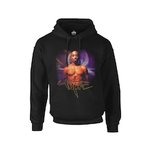 2 Pac Siyah Erkek Fermuarsız Kapşonlu