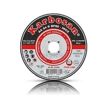 Karbosan İnox Metal Kesme Taşı 115 x 1.0x22.23 MM 25'li Kutu