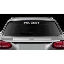 Peugeot Araba Arka Cam Sticker Yapıştırma