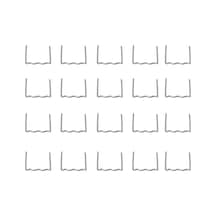 Jeemson Araba Tamponü Plastik İçin Kaynak Teli Seti - 400 Adet 4 Farklı Şekil S, Dalga, M, V - 0.6-0.8mm Çap