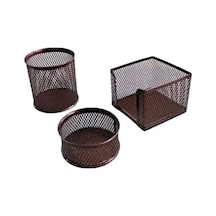 Drt 414 3 Lü Dövme Bakır Masaüstü Kalemlik Set Diğer