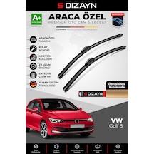 S-dizayn Vw Golf 8 Ön Cam Silecek Seti 2020 Üzeri Premium Araca Özel 65-45 Cm A+ Kalite