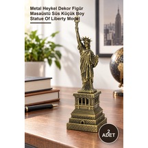 2 Adet Metal Özgürlük Anıtı Metal Heykel Dekor Figür Masaüstü Süs Küçük Boy Statue Of Liberty Model