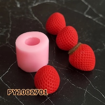 Pk1002701 - Silikon Kalıp Mum Kalıbı Çilek Bütün