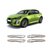 Peugeot 208 Uyumlu 2020 Ve Üzeri Krom Kapı Kolu 4 Kapı Paslanmaz Çelik