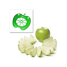 Elma Dilimleyici Elma Kesici 8 Bölmeli Dilimleme Aparatı yeşil