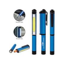 Firmalara Özel Logolu 5110 Mavi Metal Penlight & El Feneri-5 Adet