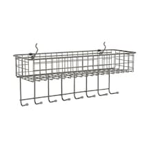 Diversified Pegboard & Duvara Monte Raf Sepeti Ve Kanca İstasyonu, 40,64 Cm U X 14,0 Cm G, Endüstriyel Gri Belirtilmemiş