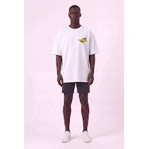 Blow Up Future Gen Günlük Spor Tişört Space Beyaz Oversize 141780 Siyah