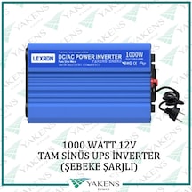 Lexron 1000 Watt 12v Ups Şebeke Şarjlı Tam Sinüs İnverter Lexron
