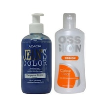 Jeans Color Saç Boyası Turkuaz 250ml Ve Ossion Saç Boya Temizleyicisi 200ml