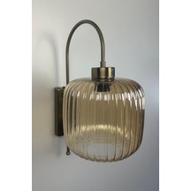 Mopa Bal Rengi Cam Tekli Aplik Retro Sarkıt Lamba Restoran Salon Aydınlatma Bal