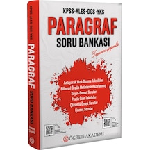 KPSS-ALES-DGS-YKS Paragraf Soru Bankası - Tamamı Çözümlü- Öğreti Akademi