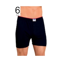 Berrak Erkek Siyah 6'Lı Paket Düğmeli Boxer Elf568Ber10996 001