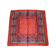 Tikitonki Nar Çiçeği Renkli Kare Kesim Eşarp - 90x90 Canlı Ve Şık Aksesuar Nar Çiçeği Nar Çiçeği