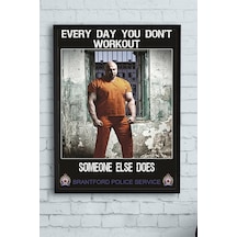 Someone Else Does Vücut Geliştirme Body Building Fitness Çerçeveli Tablo 21x30cm