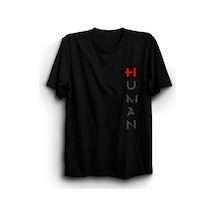 Human Insan Baskılı Tshirt SIYAH