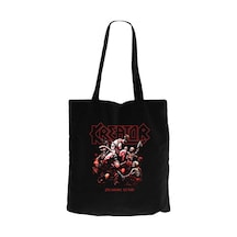 Kreator Pleasure to Kill Siyah Kanvas Bez Çanta Siyah