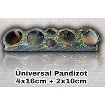 Elyaflı Universal Pandizot 4x16cm+2x10 Uyumlu Pandizot Özel Boyalı Siyah Pandizot