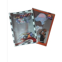 Nehir Desenli Hazır Geçmeli A4 Defter Kabı 10'lu
