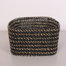 Karadeniz Muz Lif El Yapımı Yuvarlak Büyük Sepet 35x35x20 Cm