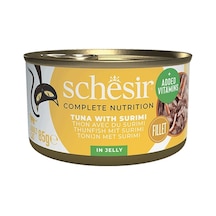 Schesir Jelly Ton Balığı Ve Surimi Jöle İçinde Yetişkin Kedi Konservesi 85g