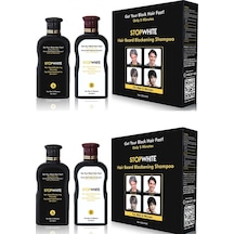 Stop Whıte Saç Sakal Siyahlaştırıcı Şampuan Seti 400 Ml X 2 Set Stop Whıte Saç Sakal Siyahlaştırıcı Şampuan Seti 400 Ml X 2 Set