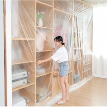 Büro Ev Tadilatı İçin 2,80x15mt Yapışkanlı Boya Badana Koruma Hışır Örtüsü