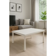 Ant Home Alvin Orta Sehpa Bohem Sehpa Ahşap Lake Boya Ekru