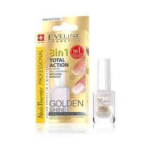 8'i 1 Arada Total Action Golden Shine Altın Işıltılı Tırnak Bakımı, 12 Ml