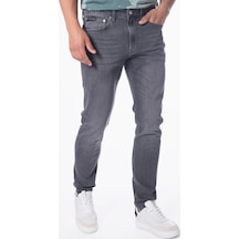 Calvin Klein Slım Taper, 1bz Gri Erkek Kot Pantolon