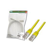 Digitus Patch Kablo, Utp, Cat. 5e, 5 Metre, Awg 26/7, Sarı Renk, 3p Sertifikalı -18128