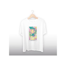 Kova Burcu Temalı Unisex Tişört Beyaz