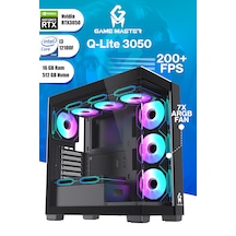 Game Master Qlite-3050 İ3-12100f 16 GB 512 GB M.2 SSD RTX3050 Free Dos Masaüstü Oyuncu Bilgisayarı