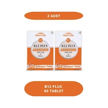 New Life B12 Plus 60 Dilaltı Tablet - Metilkobalamin - Biotin - Folik Asit 2 Adet