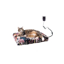 Kedi Figürlü Isıtıcılı Su Geçirmez Köpek Yatağı 45 x 45 CM