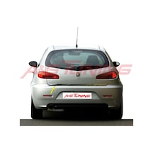 Alfa Romeo 147 Krom Bagaj Alt Çıtası Formlu Paslanmaz Çelik N11.4602