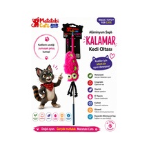 Matatabi Cats Kalamar Alüminyum Sap Kedi Oltası Matatabi,çıngırak Ve Özel Hışırtı İçerir.özel Kumaş