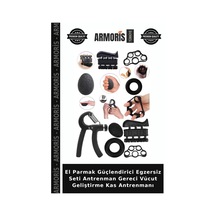 El Parmak Güçlendirici Egzersiz Seti Antrenman Gereci Vücut Geliştirme Kas Antrenmanı Çok Renkli