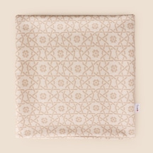 Soft Daisy Kırlent Kılıfı - Krem / Vizon - 40x40 Cm Çok Renkli