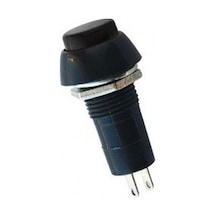 Yuvarlak Push Buton Siyah