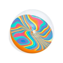 Şişme Plaj Topu - Tie-dye Tasarım, 46 Cm