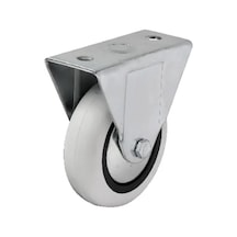Hubrendy Çer Hts 355 - 75x25 Mm Pvc Makaralı Sabit Teker 4 Adet