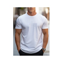 Caddemia Yazlık Bol Kesim Büyük Los Angeles Grafik Baskılı Slim Fit Gündelik Spor Yuv Beyaz 2XL