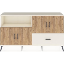 Arges Konsol 4 Raflı Tek Çekmeceli 4 Kapaklı 176x30x99 Aytaşı-çam Aytaşı-çam/aytaşı