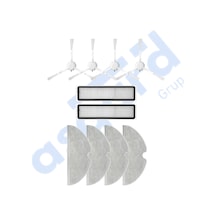 Dreame D9,d9 Max,l10 Pro,d9 Pro Uyumlu 4 Yan Fırça 2 Filtre 4 Mop Pkt-iasgf0000135