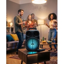 Hnrlıshp Bluetooth Tnabilir Karaoke Hoparlör 6.5 İnç Mikrofonlu Rgb Işıklı Usb Tf Kart Destekli