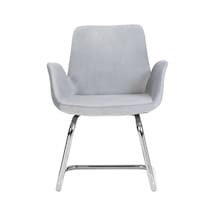 Markaelz Krom Metal Ayaklı Bekleme Koltuğu Pescado Gri